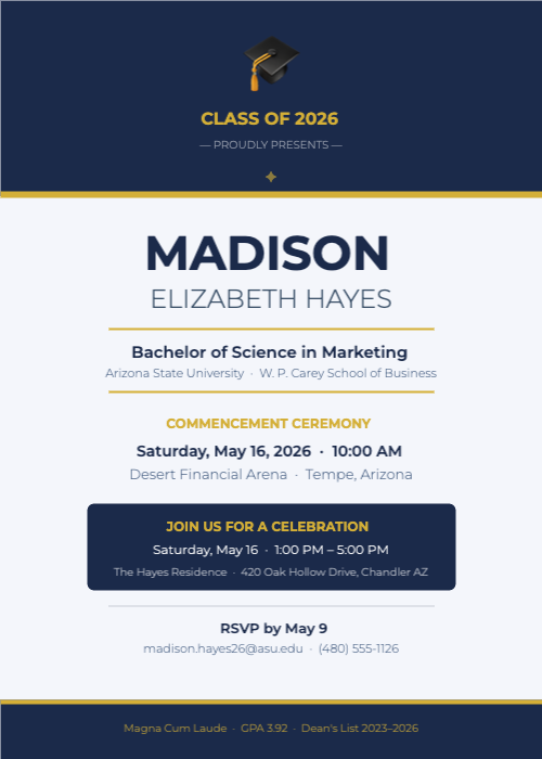 Graduation Announcement